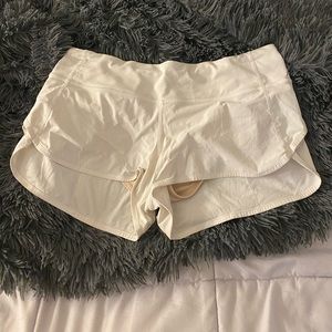 White lulu shorts